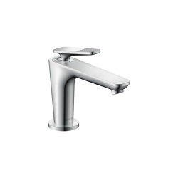 AXOR Citterio C Einhebel-Waschtischmischer 90 mit CoolStart für Handwaschbecken und Ablaufgarnitur - Cubic cut | Wash basin taps | AXOR