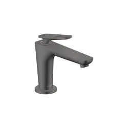 AXOR Citterio C Single lever basin mixer 90 with CoolStart for hand washbasins and waste set - cubic cut | Brushed Black Chrome | Wash basin taps | AXOR