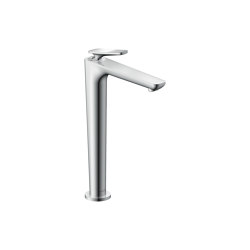 AXOR Citterio C Mezclador monomando de lavabo 250 CoolStart con vaciador - corte cúbico | Wash basin taps | AXOR
