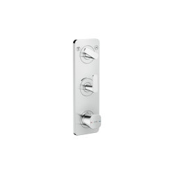 AXOR Citterio C Thermostatic module 380/120 for concealed installation with plate for 2 functions | Shower controls | AXOR