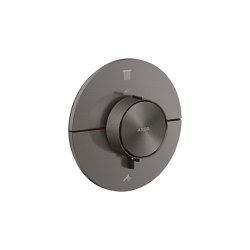 AXOR ShowerSelect ID Termostatico ad incasso round per 2 utenze | Cromo Nero Spazzolato | Rubinetteria doccia | AXOR