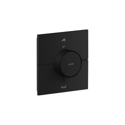 AXOR ShowerSelect ID Thermostat for concealed installation square for 2 functions with integrated security combination according to EN1718 | Matt black | Shower controls | AXOR