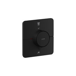 AXOR ShowerSelect ID Thermostat Unterputz softsquare für 2 Verbraucher | Mattschwarz | Duscharmaturen | AXOR