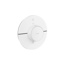 AXOR ShowerSelect ID Thermostat Unterputz rund für 1 Verbraucher | Mattweiß | Duscharmaturen | AXOR