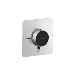 AXOR ShowerSelect ID Set de finition softsquare pour mitigeur thermostatique encastré à haut débit, avec 1 fonction et 1 sortie additionnelle | Robinetterie de douche | AXOR