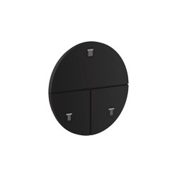 AXOR ShowerSelect ID Valve for concealed installation round for 3 functions | Matt black | Bathroom taps | AXOR