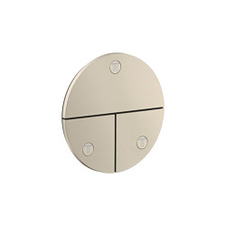 AXOR ShowerSelect ID Valve for concealed installation round for 3 functions | Brushed Nickel | Shower controls | AXOR