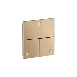 AXOR ShowerSelect ID Valve for concealed installation square for 3 functions | Brushed Bronze | Shower controls | AXOR