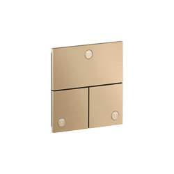 AXOR ShowerSelect ID Válvula empotrada square para 3 funciones | Bronce cepillado | Grifería para duchas | AXOR