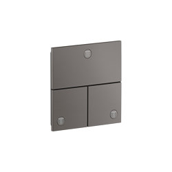 AXOR ShowerSelect ID Válvula empotrada square para 3 funciones | Cromo negro cepillado | Bathroom taps | AXOR