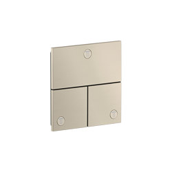AXOR ShowerSelect ID Valve for concealed installation square for 3 functions | Brushed Nickel | Shower controls | AXOR