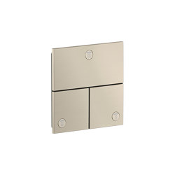 AXOR ShowerSelect ID Valvola ad incasso square per 3 utenze | Nickel Spazzolato | Rubinetteria doccia | AXOR