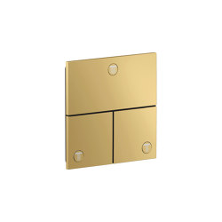 AXOR ShowerSelect ID Valvola ad incasso square per 3 utenze | Oro lucido | Bathroom taps | AXOR