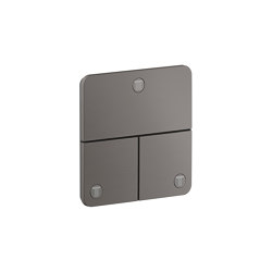 AXOR ShowerSelect ID Ventil Unterputz softsquare für 3 Verbraucher | Brushed Black Chrome | Duscharmaturen | AXOR