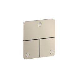 AXOR ShowerSelect ID Valve for concealed installation SoftSquare for 3 functions | Brushed Nickel | Shower controls | AXOR