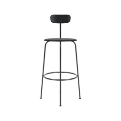 Afteroom Bar Chair | Black Base | Veneer Seat and Back | Black