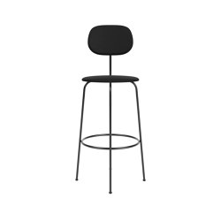 Afteroom Bar Chair Plus | Black Base | Fully Upholstered | Sierra - Black, 1001 | Tabourets de bar | Audo Copenhagen