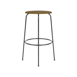 Afteroom Bar Stool, Upholstered Seat | Audo Bouclé - Gold 06 | Bar stools | Audo Copenhagen