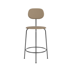 Afteroom Counter Chair Plus | Black Base | Fully Upholstered | Sierra - Stone, 1611 | Sillas de trabajo altas | Audo Copenhagen