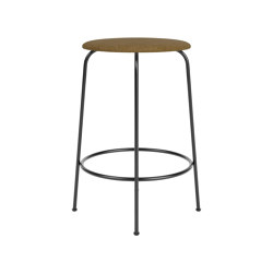 Afteroom Counter Stool, Upholstered Seat | Audo Bouclé - Gold 06 | Counter stools | Audo Copenhagen