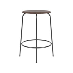 Afteroom Counter Stool, Veneer | Black | Dark Stained Oak | Counter stools | Audo Copenhagen