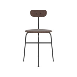 Afteroom Dining Chair | Black Base | Veneer Seat and Back | Dark Stained Oak | Sillas | Audo Copenhagen