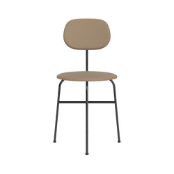 Afteroom Dining Chair Plus | Black Base | Upholstered Seat and Back | Sierra - Stone, 1611 | Sedie | Audo Copenhagen