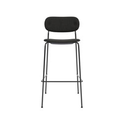 Co Bar Chair | Fully Upholstered | Re-wool - Black, 0198 | Barhocker | Audo Copenhagen
