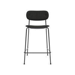 Co Counter Chair | Fully Upholstered | Re-wool - Black, 0198 | Taburetes de bar | Audo Copenhagen