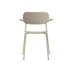 Co Dining Chair w. Armrest | Plastic Seat and Back | Olive | Chaises | Audo Copenhagen