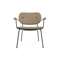 Co Lounge Chair W/Armrest, Upholstered Seat and Back | Sierra - Stone, 1611 | Natural Oak | Fauteuils | Audo Copenhagen