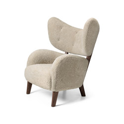 My Own Chair Sheepskin Moonlight/Walnut | Fauteuils | Audo Copenhagen