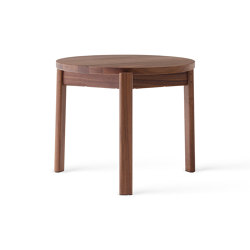 Passage Lounge Table,Ø50 CM | Walnut | Tables d'appoint | Audo Copenhagen