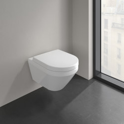 Architectura washdown toilet rimless, TwistFlush[e³], Concealed ViFix attachment | WC | Villeroy & Boch