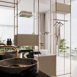 Wardrobe Rail System N° 25 burnished brass | Bathroom furniture | P&G Konzept
