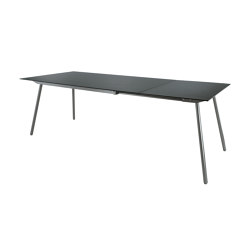 Fiberglass table Locarno 160/220x90 extendable | Tabletop rectangular | Schaffner AG