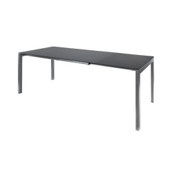 Fiberglass table Luzern 140/200x80 extendable | Tabletop rectangular | Schaffner AG