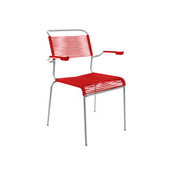 «Spaghetti» chair Säntis with armrest | open base | Schaffner AG