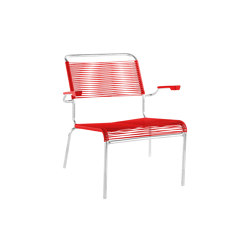 Chaise lounge à «spaghetti» Säntis avec accoudoir | Fauteuils | Schaffner AG