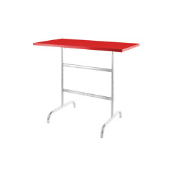 Metal bar table Säntis 130x70 | Tabletop rectangular | Schaffner AG
