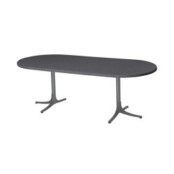 Table en fibre de verre Schaffhausen oval 160/218x95 extensible | Tables de repas | Schaffner AG