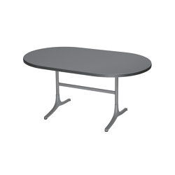 Fiberglass table Schaffhausen oval 160x95 | foldable | Schaffner AG