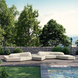 On the Rocks Outdoor | Sofa-chaise longue configurations | Edra spa