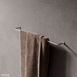 Gebogene Handtuchstange 40 cm | Handtuchhalter | PHOS Design