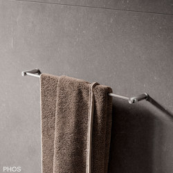 Toallero diseño acero inoxidable 40 cm personalizable | Estanterías toallas | PHOS Design