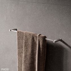 Toallero de diseño de acero inoxidable 40 cm | Estanterías toallas | PHOS Design