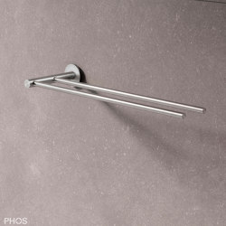 Double towel rail, open on one side | Towel rails | PHOS Design