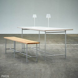 Karlsruher Tisch - Table de salle à manger - blanc - 160x80 cm | Tables de repas | PHOS Design