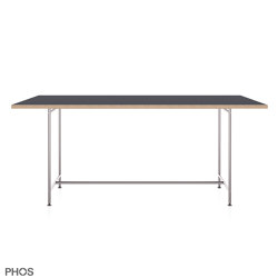 Karlsruher Tisch - Table de salle à manger avec plateau en linoléum - 180x90 cm | Tables de repas | PHOS Design