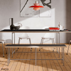 Karlsruher Tisch - Table de salle à manger - noir - 200x90 cm | Tables de repas | PHOS Design